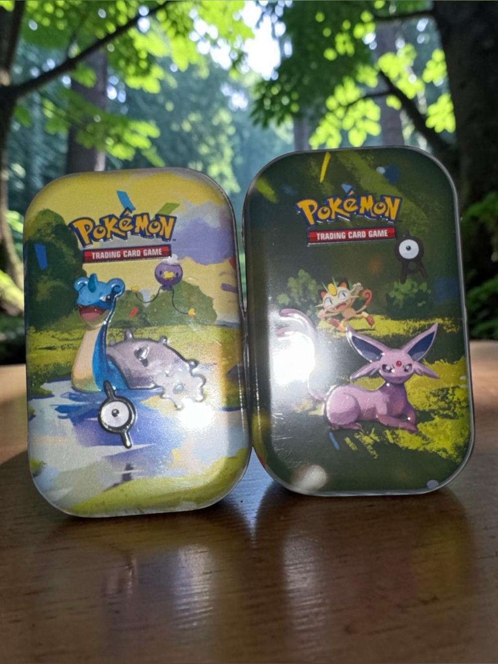 Trading Card Game Tin - Green and Yellow Design
